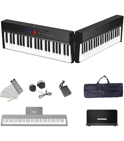 Amazon.com: Carry-on 88 Key Folding Piano - Black : Musical